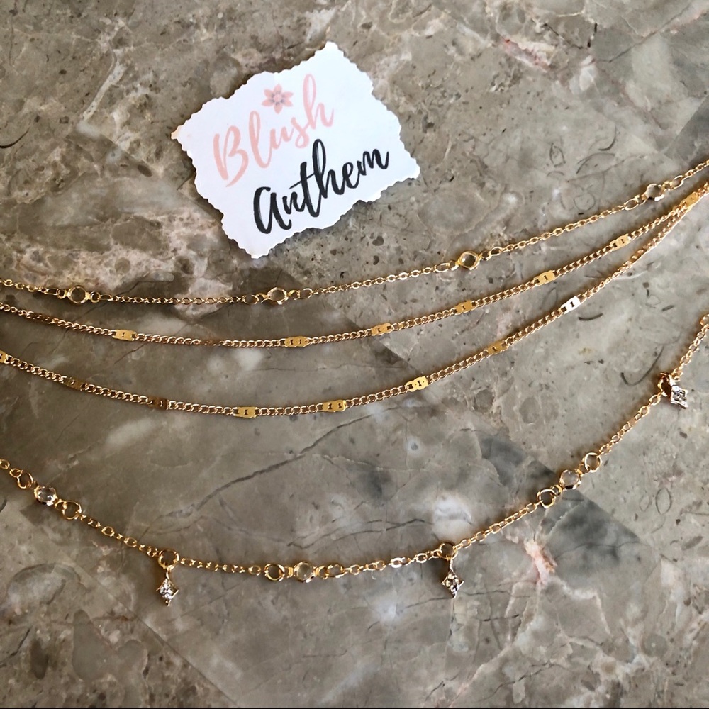 3/$25⚡️layered drops chain necklace - Picture 4 of 5